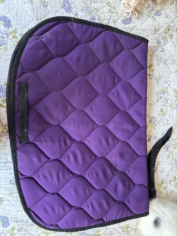 Purple saddle pad