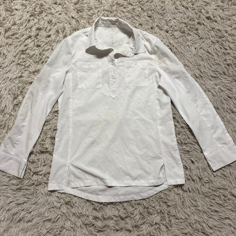 Other Women’s Medium White 70 Degrees Long Sleeve Horseback Riding Sunshirt