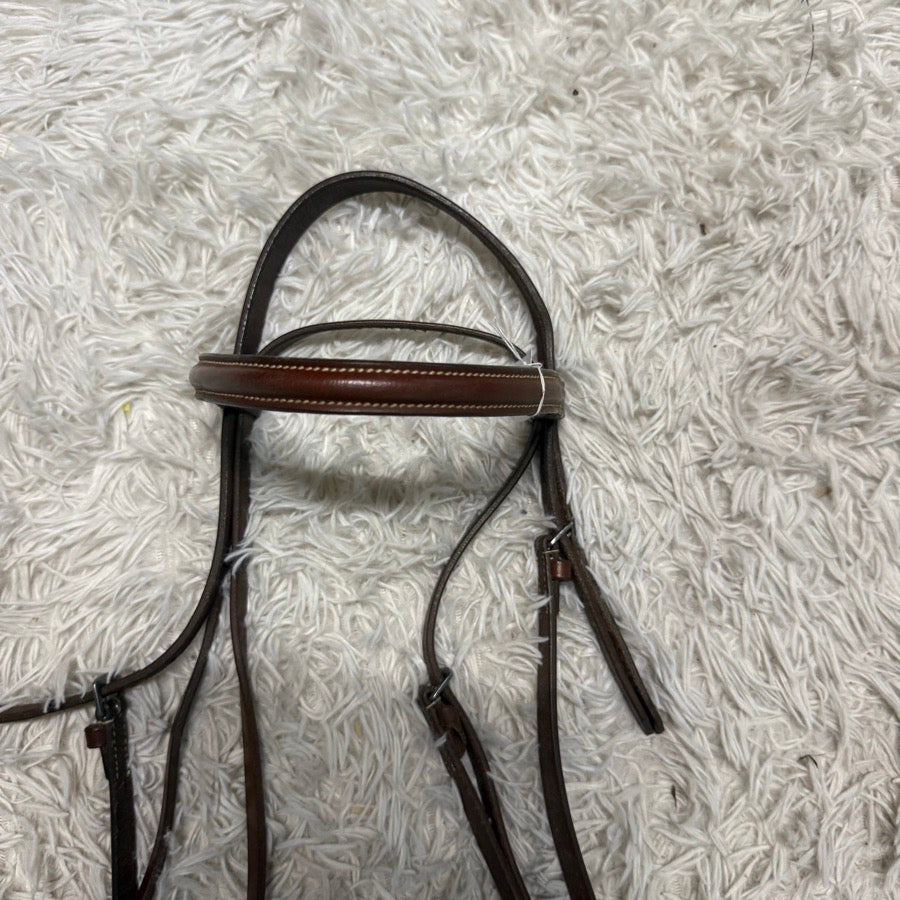 OTHER Brown Leather Full Size English Horseback Riding Snaffle Bridle. Good Condition. (3)