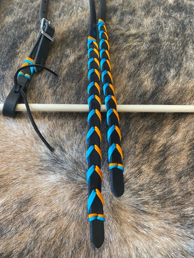 Split reins and head stall!