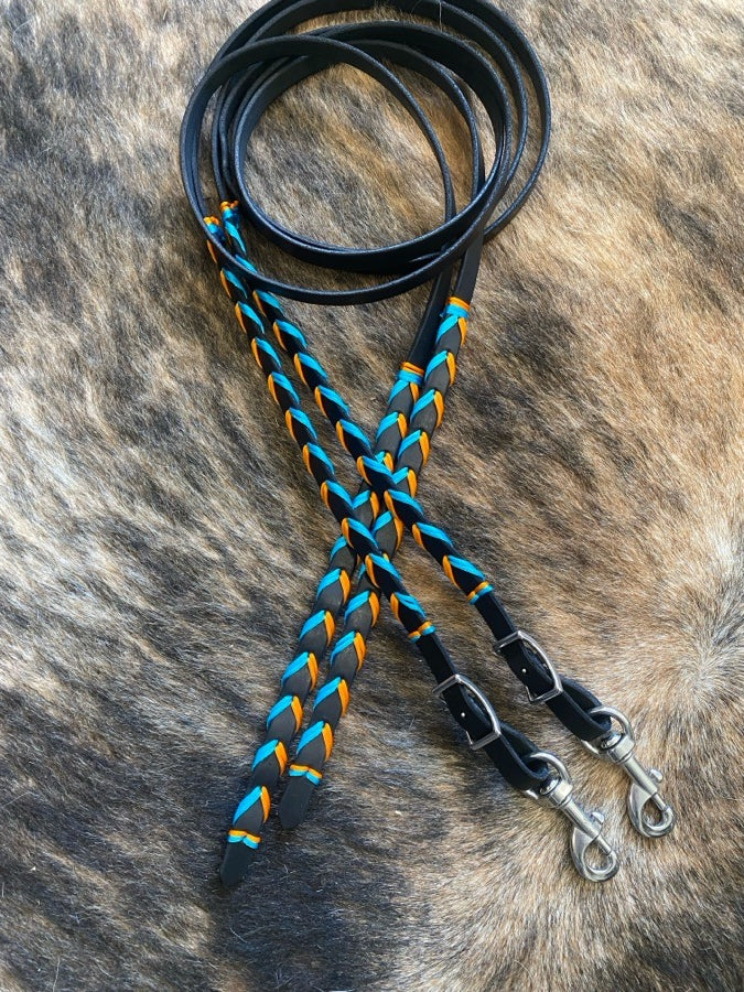 Split reins and head stall!