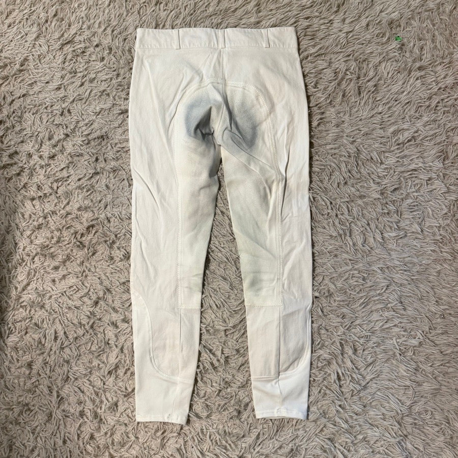 Women’s Size 30L White Dover Full Seat Horseback Riding Breeches