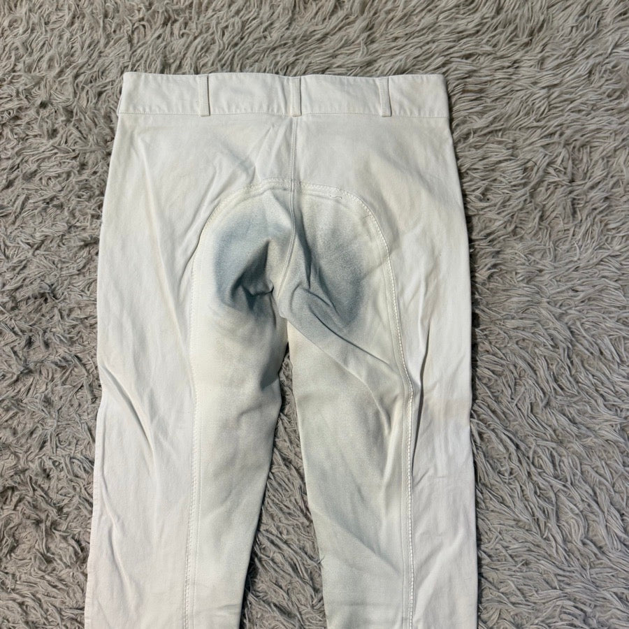 Women’s Size 30L White Dover Full Seat Horseback Riding Breeches