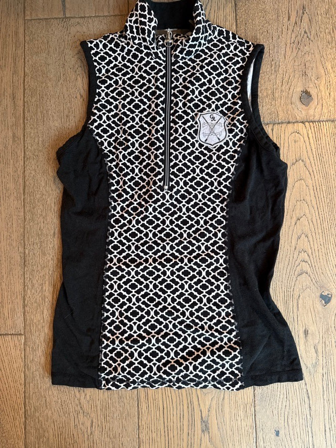 GOODE RIDER Goode Rider Sleeveless Half Zip Size Medium