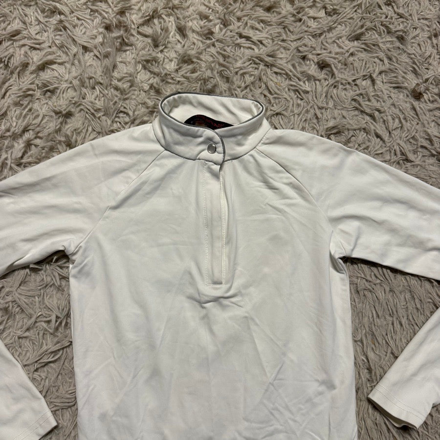 HORSEWARE IRELAND Child’s Size 9/10 Years White Horseware Long Sleeve Horseback Riding Show Shirt (2)
