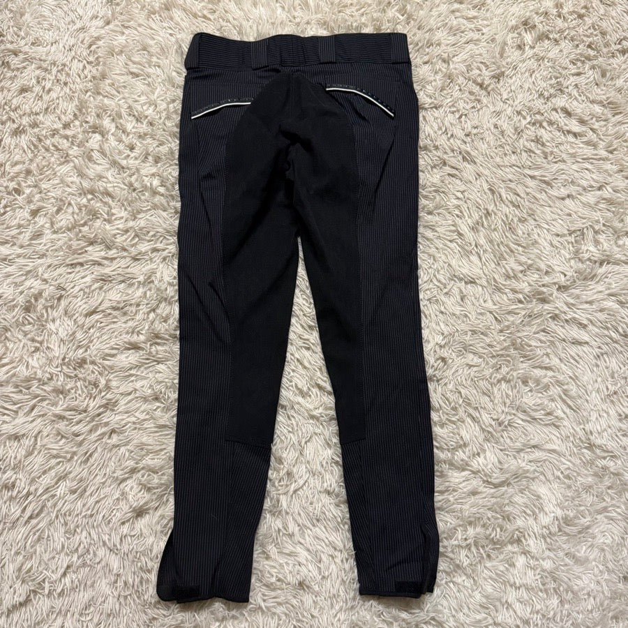 Women’s Size 28L Black Schoeller  Full Seat Horseback Riding Breeches. Good Cond