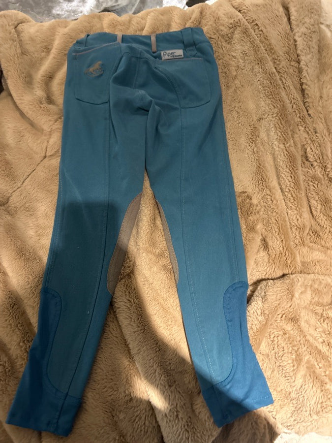 Smartpak breaches green/ blue  with brown piping