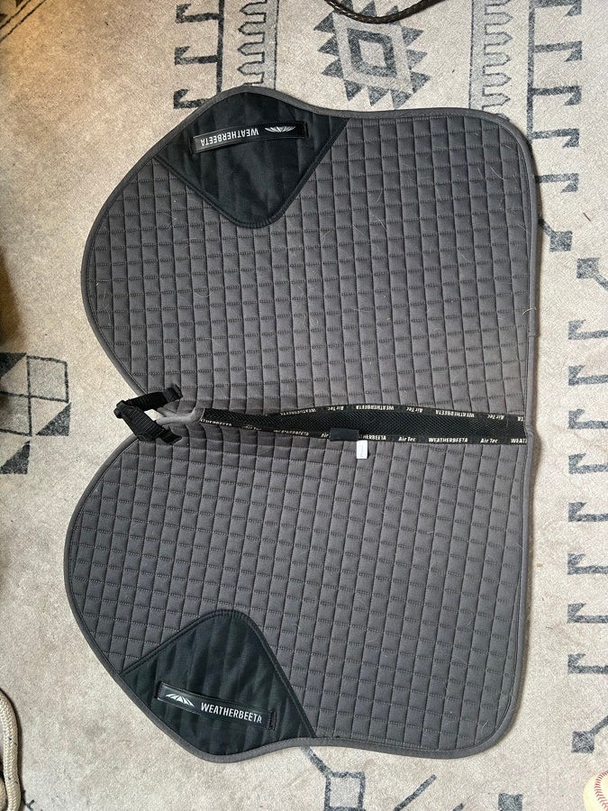 Weatherbeeta Gray Full Jump Saddle Pad