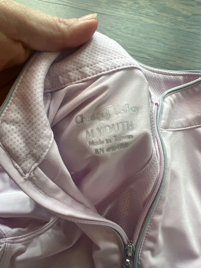 Soft pink half-zip