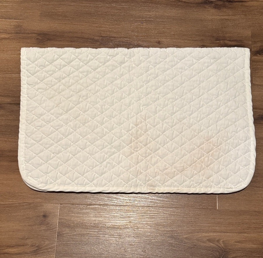 TUFFRIDER White Tuff Rider Baby Pad w/ Brookside Warmup Champion Logo (2)