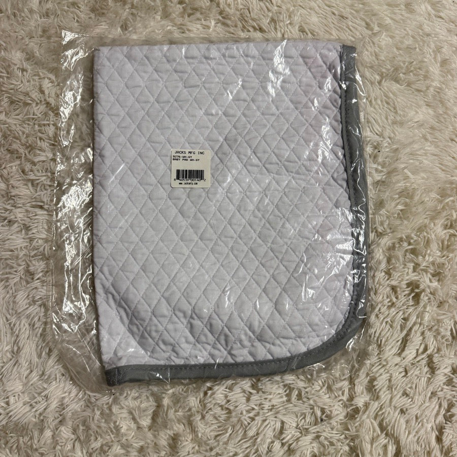 JACK'S New Grey/White Jack’s Horseback Riding Baby Saddle Pad
