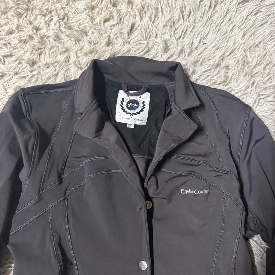 EQUINE COUTURE Women’s Size 2XL Grey Equine Couture Horseback Riding Show Coat (3)