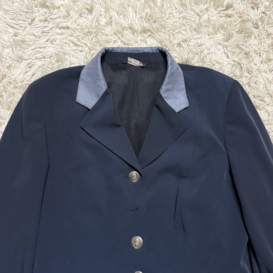 Women’s Size 14T Navy Grand Prix Horseback Riding Show Coat. Missing button.