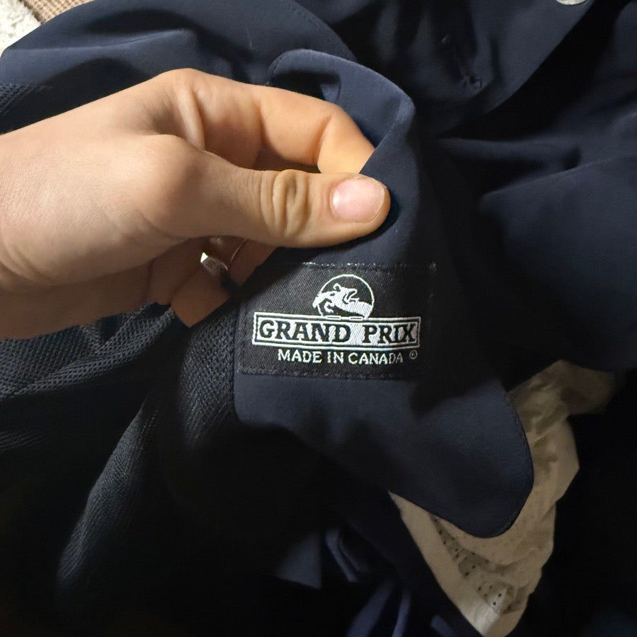 Women’s Size 14T Navy Grand Prix Horseback Riding Show Coat. Missing button.