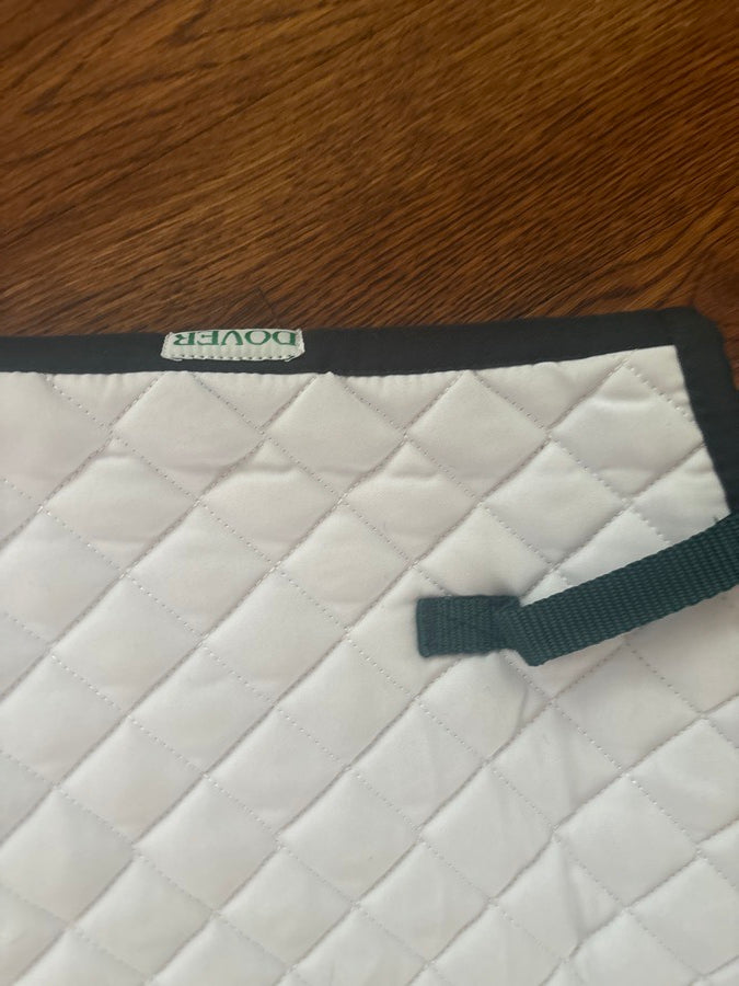 DOVER SADDLERY White and green Dover pad (3)