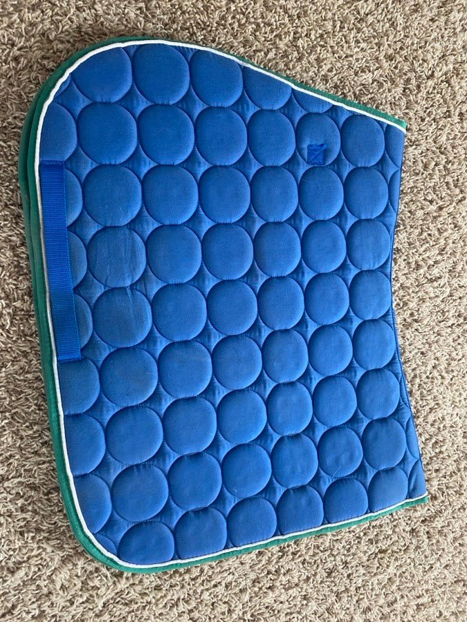 Blue saddle pad
