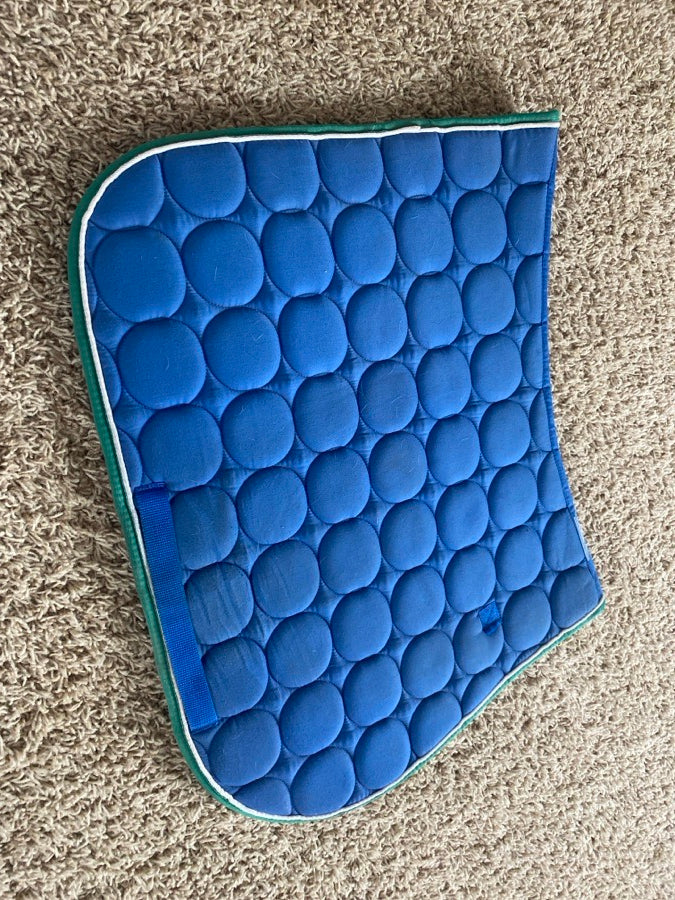 Blue saddle pad