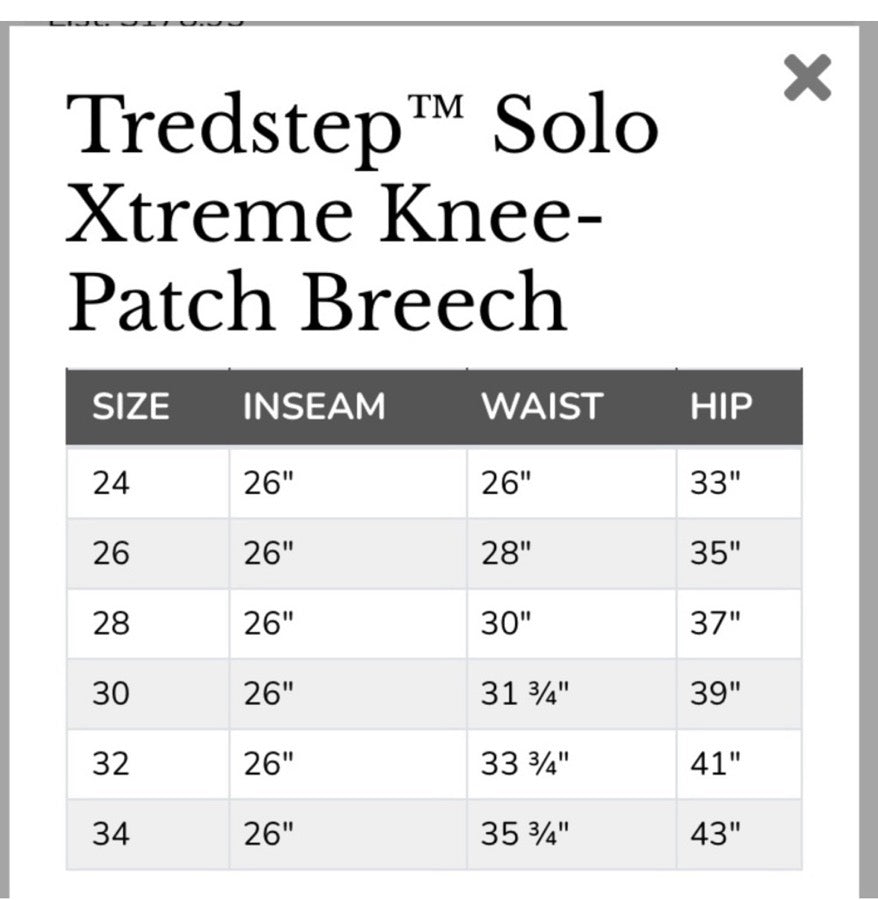 Women’s Tredstep Solo Competition Breech - White