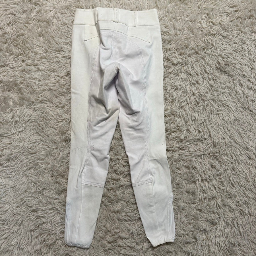 Women’s Size 24 White Pikeur Full Seat Horseback Riding Breeches