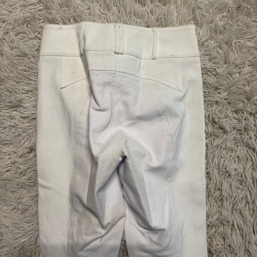 Women’s Size 24 White Pikeur Full Seat Horseback Riding Breeches