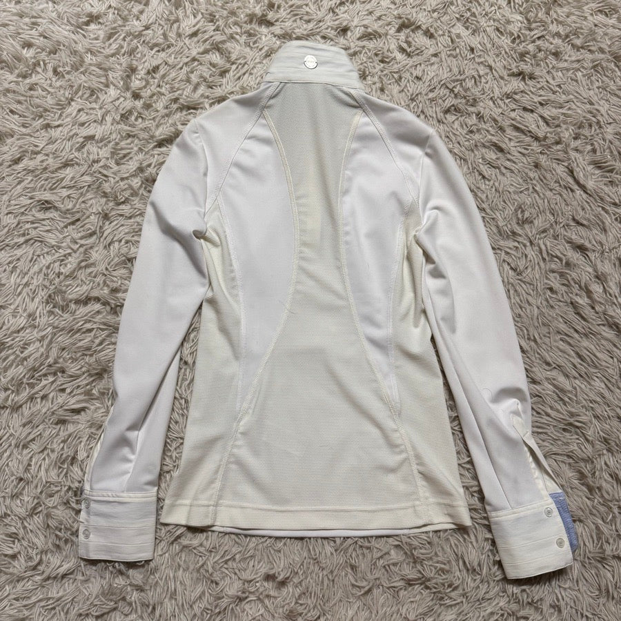 NOEL ASMAR EQUESTRIAN New Women’s XXS White Noel Asmar Long Sleeve Horseback Riding Show Shirt (4)