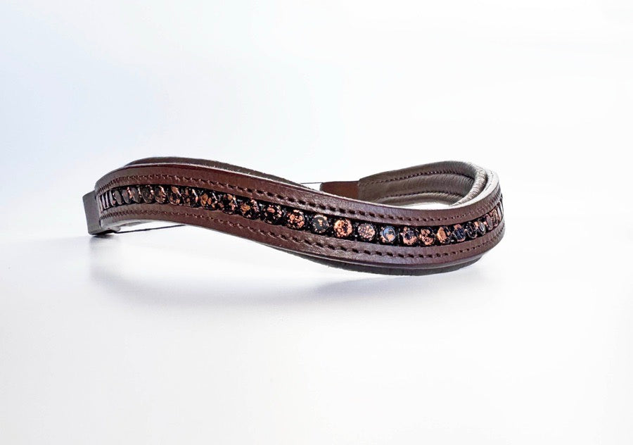 OTHER Black & Copper Beaded Browband