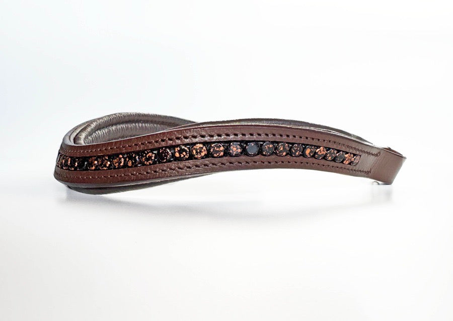 OTHER Black & Copper Beaded Browband (3)