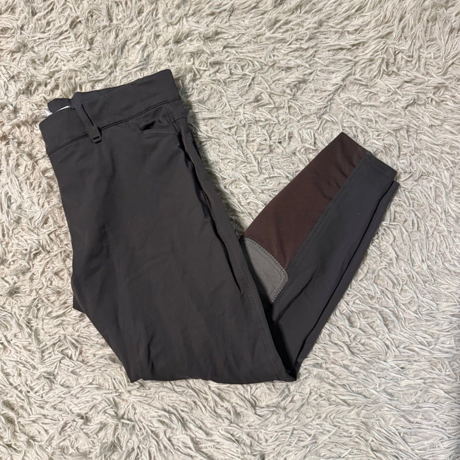 Women’s Size 30 Brown/Grey Romfh Knee Patch Horseback Riding Breeches