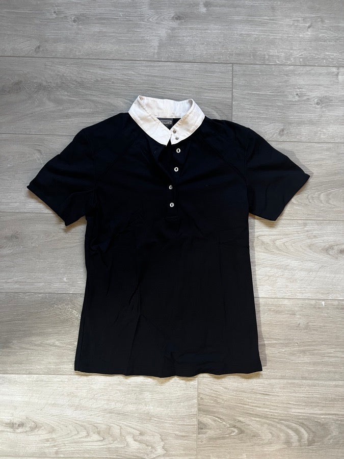 ANIMO Animo Black and White Polo - Women’s Small