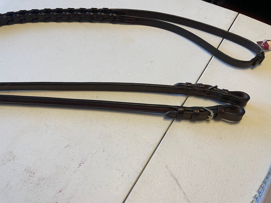 Bobby’s 5/8” Brown Laced Raised Rein