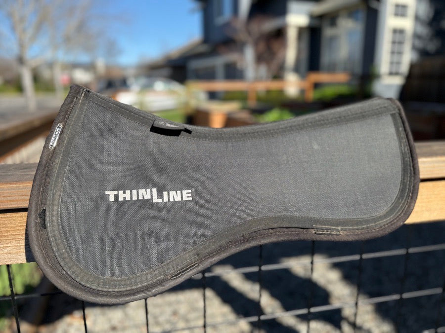 ThinLine Trifecta Cotton Half Pad (Black; Size Medium)