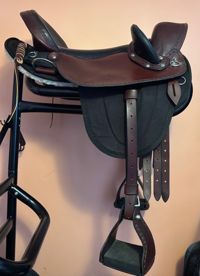 Brown Hybrid Saddle