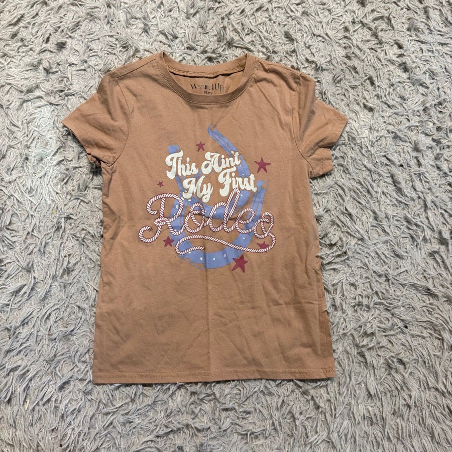 OTHER Women’s XS Tan This Ain’t My First Rodeo Horseback Riding Equestrian T-Shirt