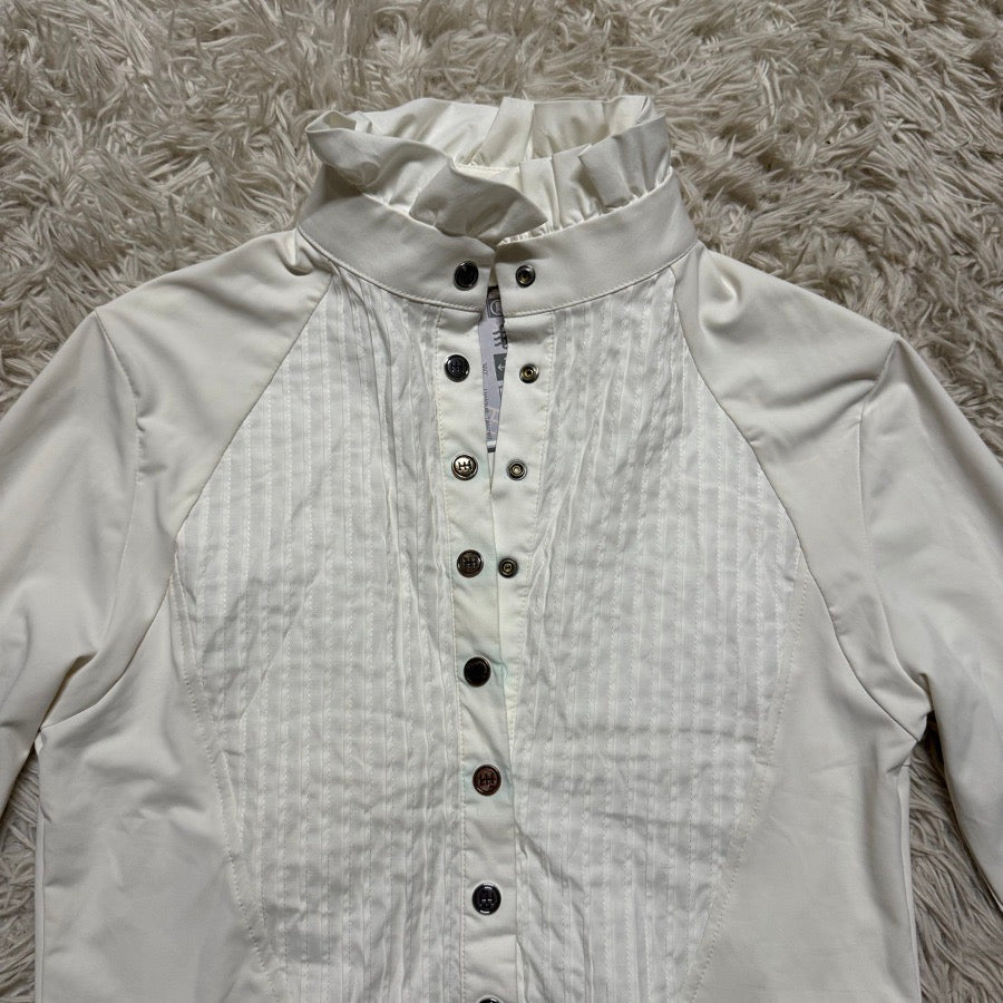 Other New Women’s Size 12 White HH Unique Long Sleeve Horseback Riding Show Shirt. (2)