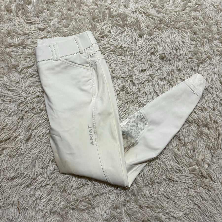 Women’s Size 28L White Ariat Knee Patch Horseback Riding Breeches