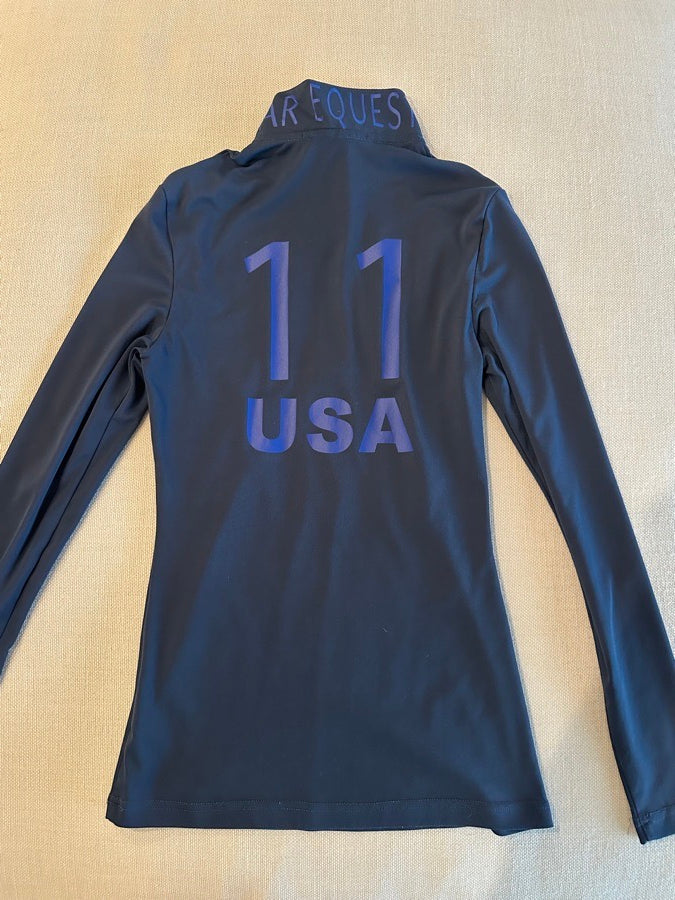 Other Limited Edition Asmar Equestrian Navy USA Long Sleeve Top (2)