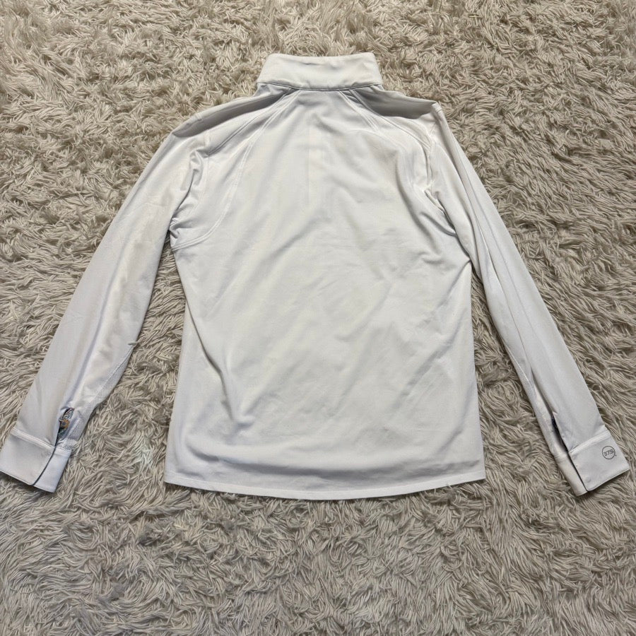 RJ CLASSICS Women’s XL White RJ Classics Long Sleeve Horseback Riding Show Shirt. Good Cond. (3)