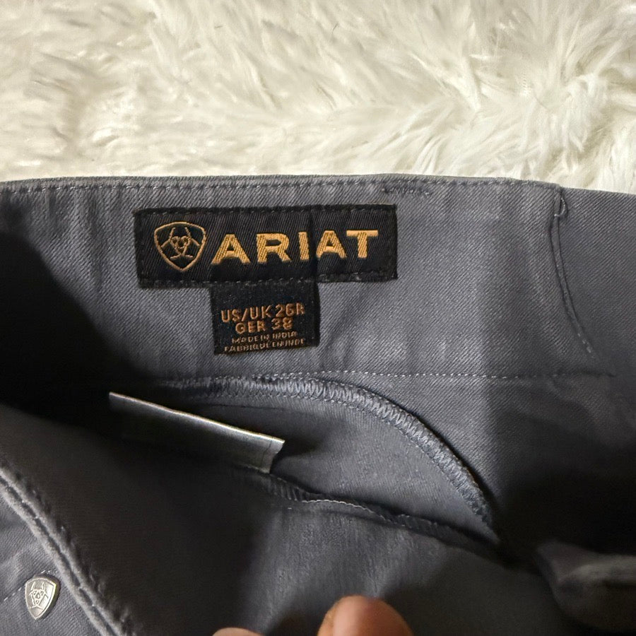 ARIAT Women’s Size 26R Grey Ariat Knee Patch Horseback Riding Breeches (7)
