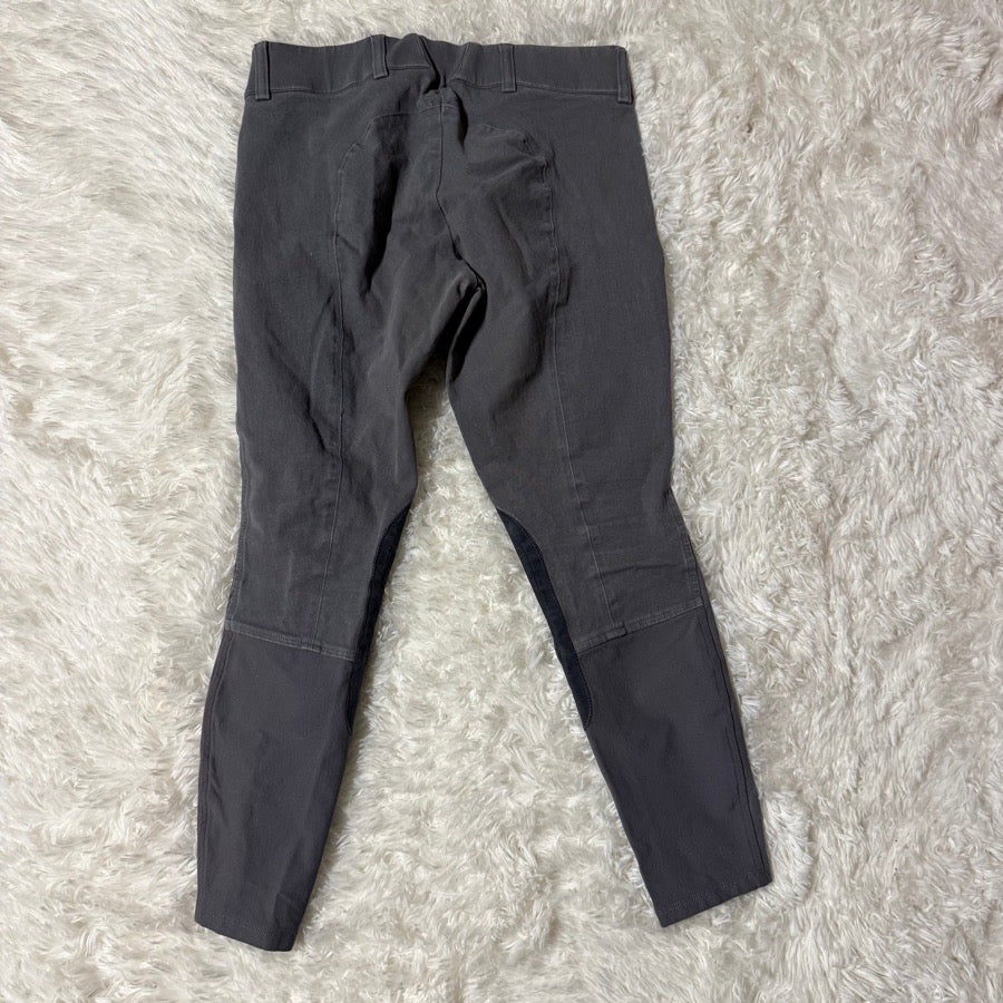 ARIAT Women’s Size 26R Grey Ariat Knee Patch Horseback Riding Breeches (4)