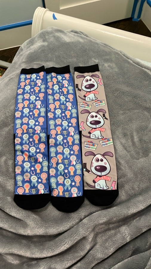Kids size dreamer and schemers pair and a spare socks
