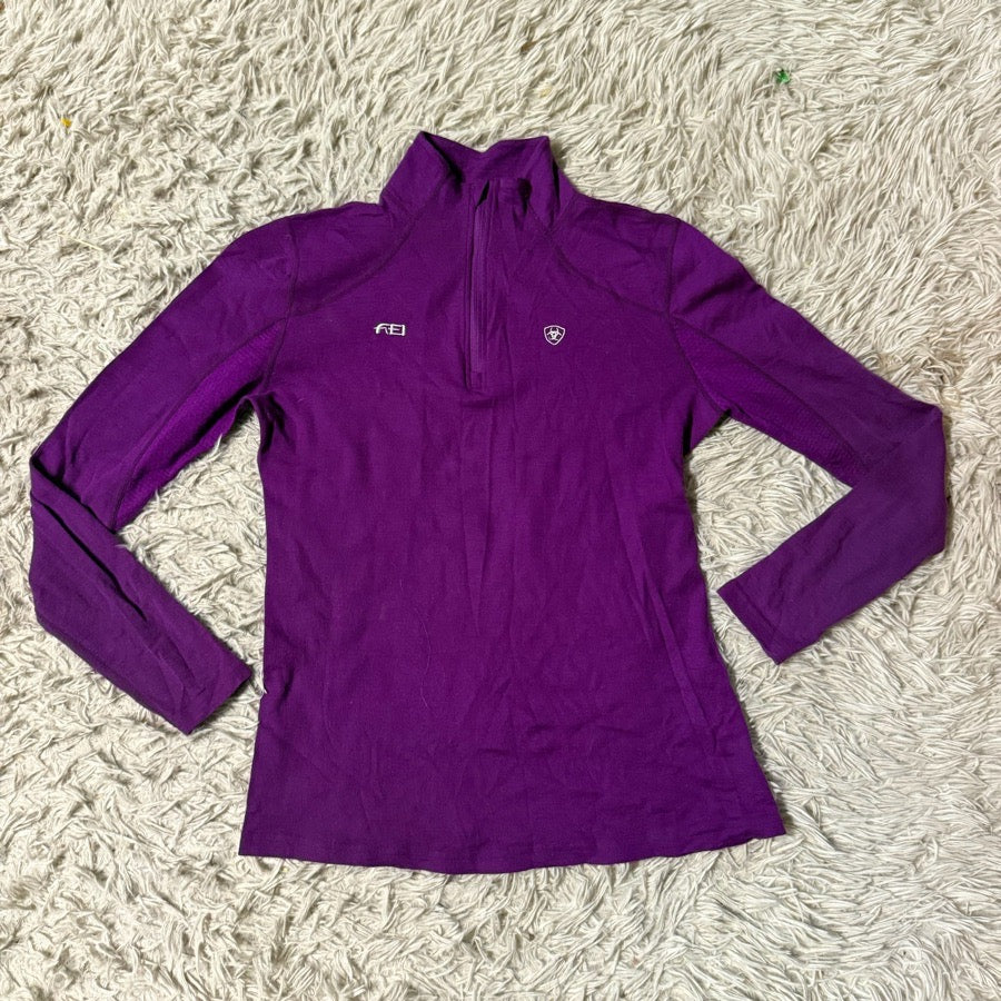 ARIAT Women’s Large Purple Ariat Long Sleeve Horseback Riding Winter Shirt