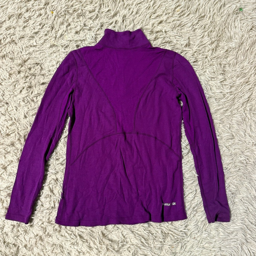 ARIAT Women’s Large Purple Ariat Long Sleeve Horseback Riding Winter Shirt (4)