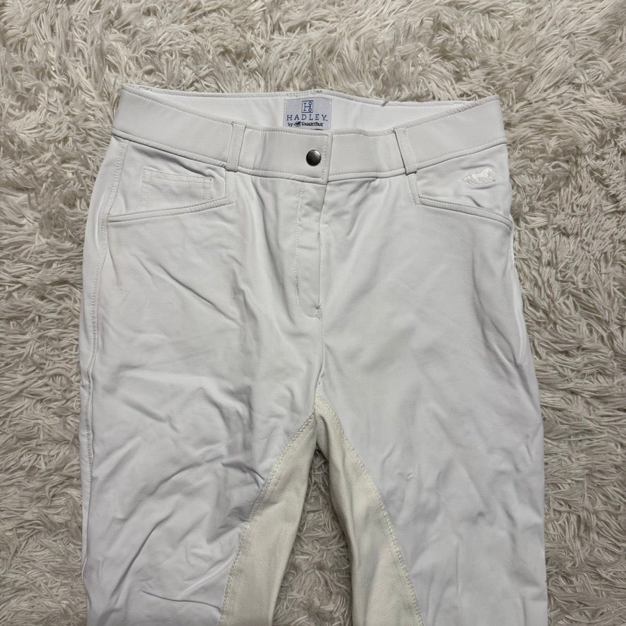 Women’s Size 34L White Smartpak Hadley Full Seat Horseback Riding Breeches