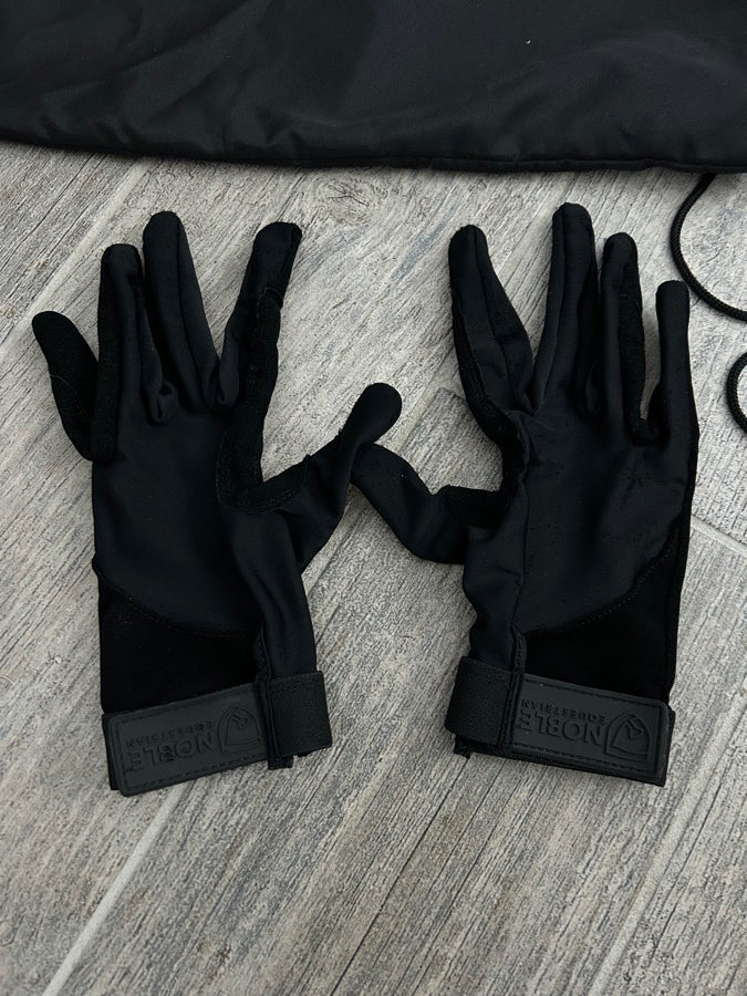 Tuff Rider Medium Helmet and Noble Equestrian Gloves