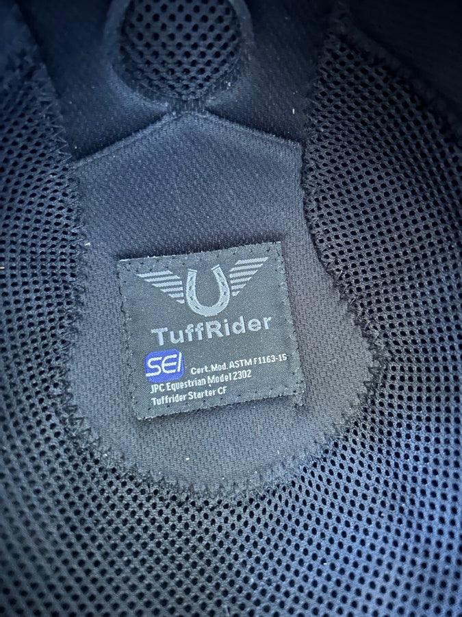 Tuff Rider Medium Helmet and Noble Equestrian Gloves