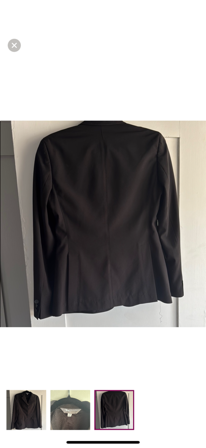 RJ CLASSICS RJ Classics Black Hunt Coat Size 8R (3)