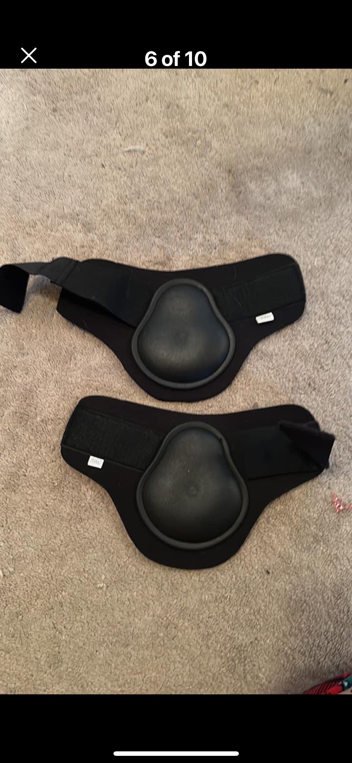 Open front and back boots set