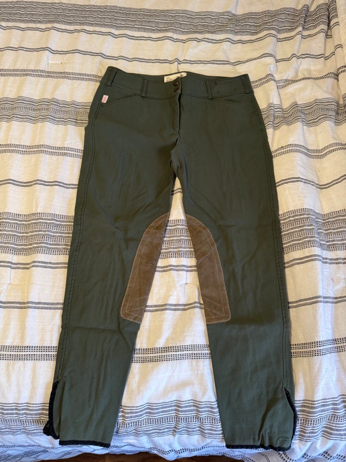 Tailored Sportmans Front zip mid rise 32R