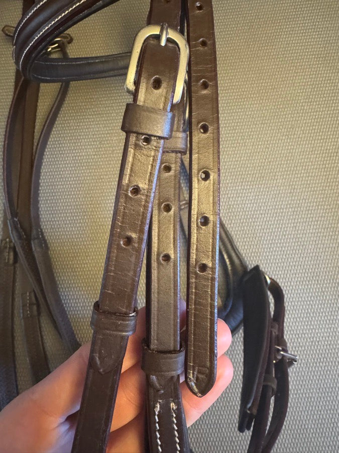 FRE Fancy Stitch Ergonomic Bridle With Reins
