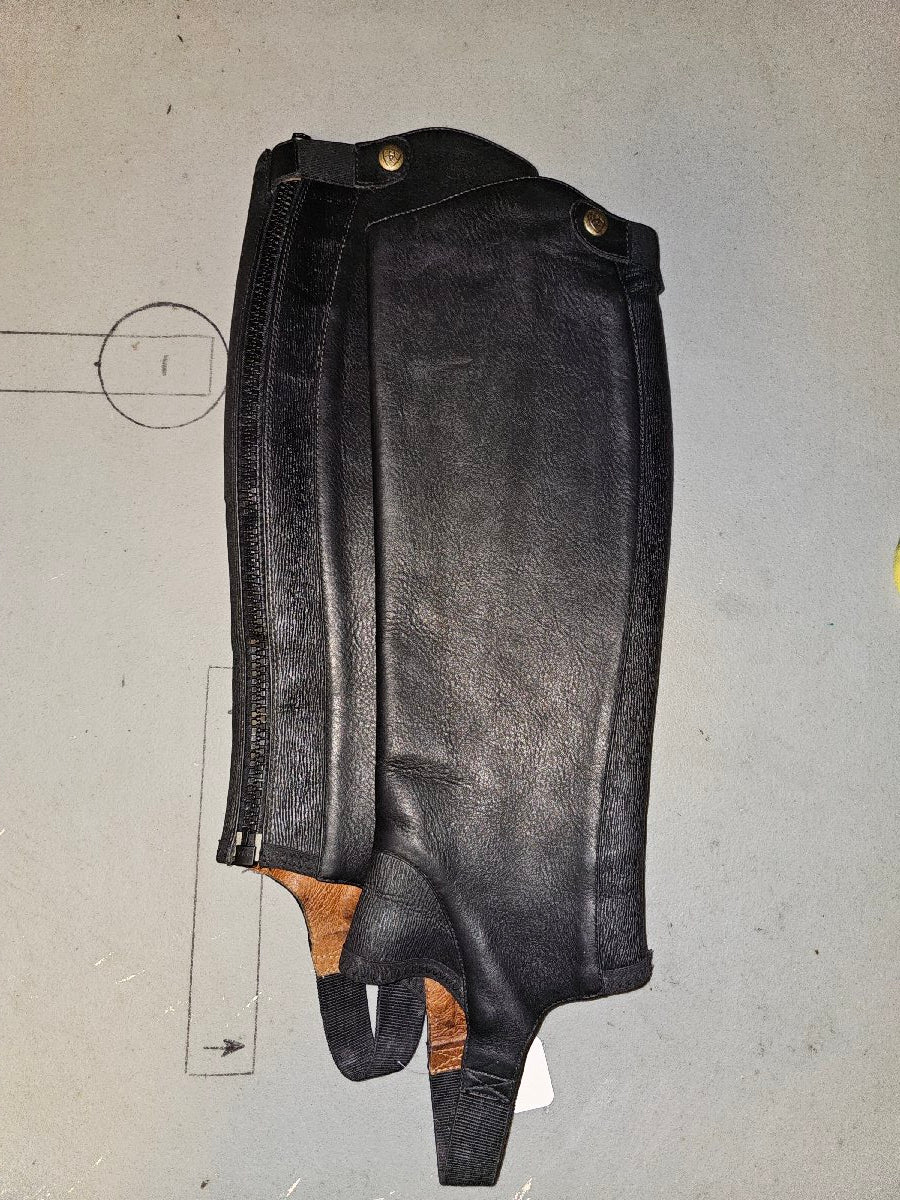 Ariat contour leather half chaps ladies small